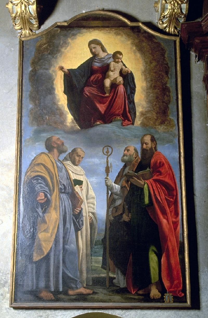 1-Savoldo G. G. (1533), Madonna con Gesù Bambino e santi Pietro, Bernardo, Zeno e Paolo-beweb