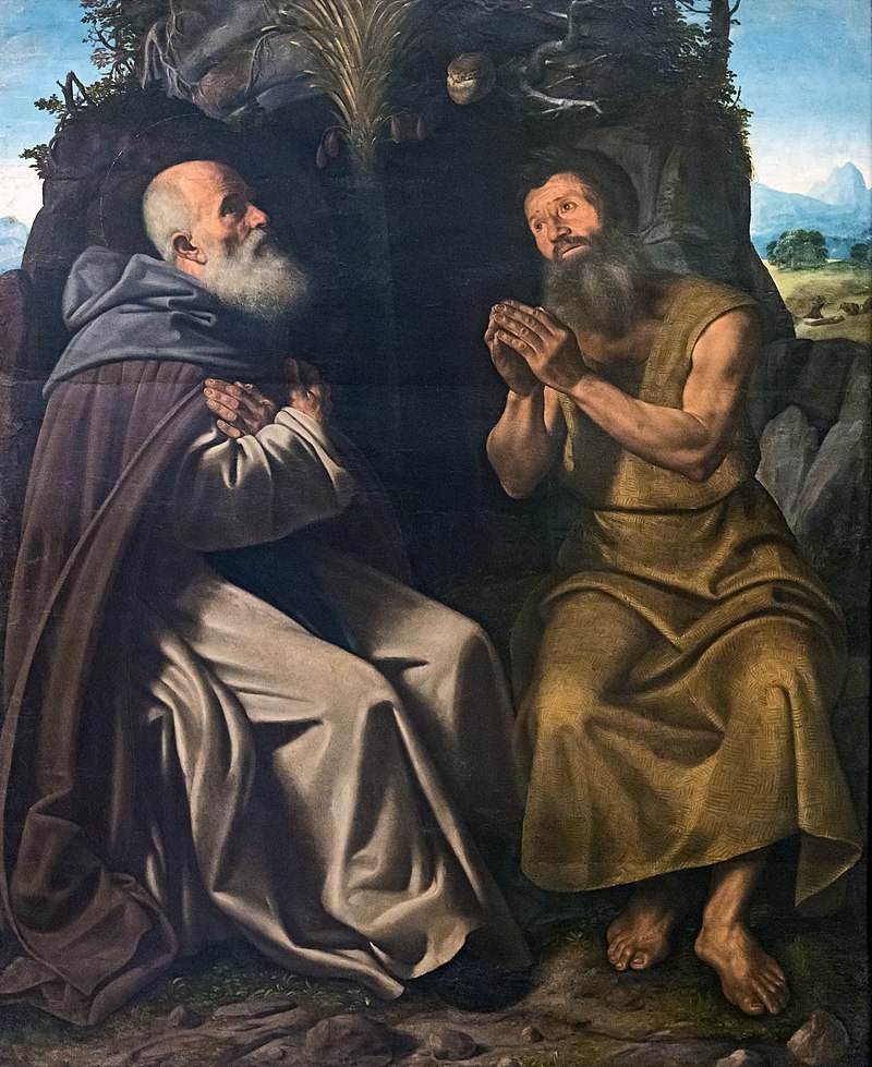5-Sant'Antonio Abate e Paolo Eremita, 1520 circa, Venezia, Gallerie dell'Accademia