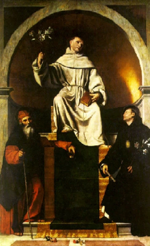 14 Bonvicino Alessandro Moretto santi Antonio da Padova, Antonio abate e, Nicola Tolentino PinacotecaTosioMartinengo(BS)