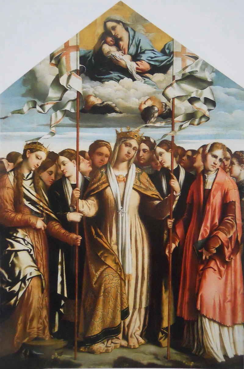 179 Alessandro Bonvicino Moretto Sant'Orsola e le vergini compagne in San Clemente Milano