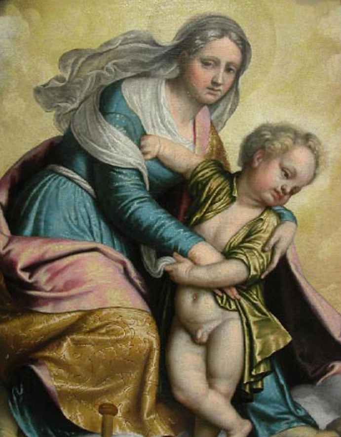 24 Bonvicini Alessandro Moretto Madonna con Bambino Mazzano