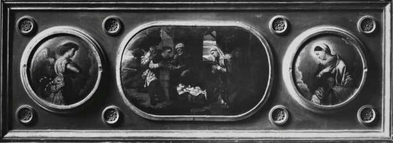 Il Moretto 202 Adorazione dei pastori,Angelo annunciante,Maria Vergine annunciata bs san nazzarro