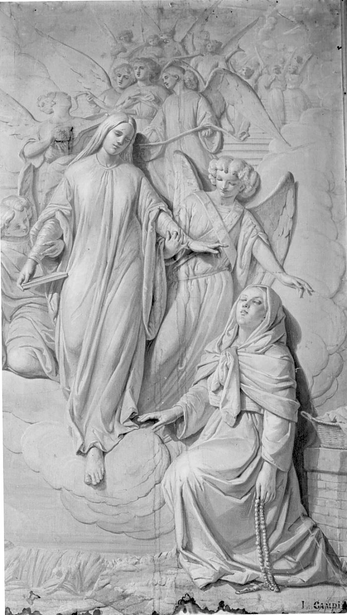 Luigi Campini 28 Visione di S. Angela Merici a Budrazzo Brescia