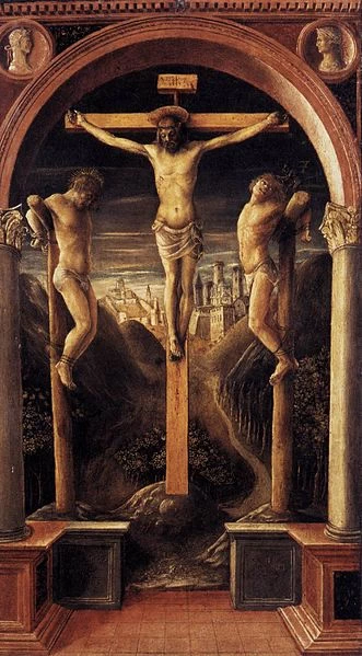54-Tre Crocifissi, tempera su tavola, 1456, Accademia Carrara Bergamo