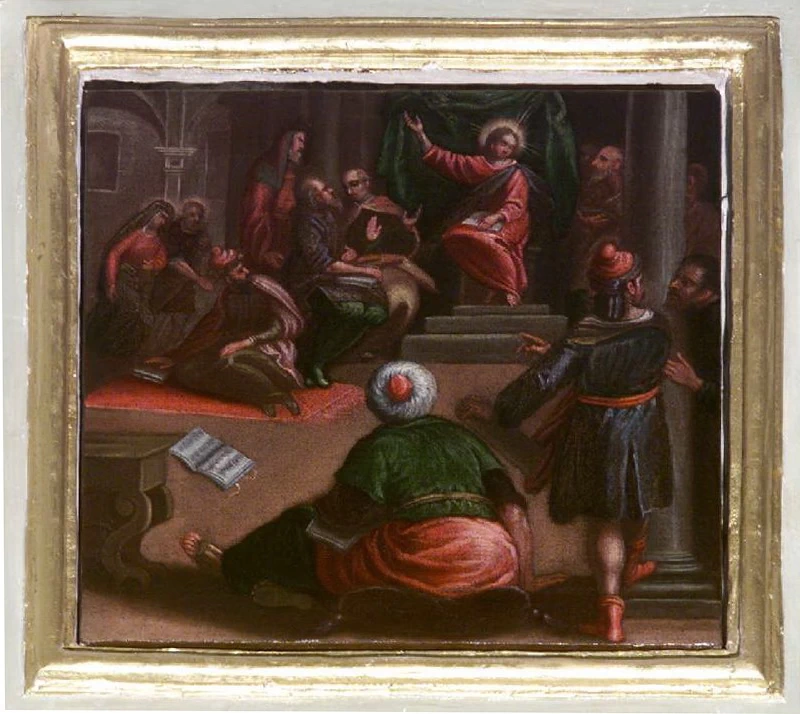  18-Gandino A. (1619), Gesù nel tempio tra i dottori-attribuito-beweb 
