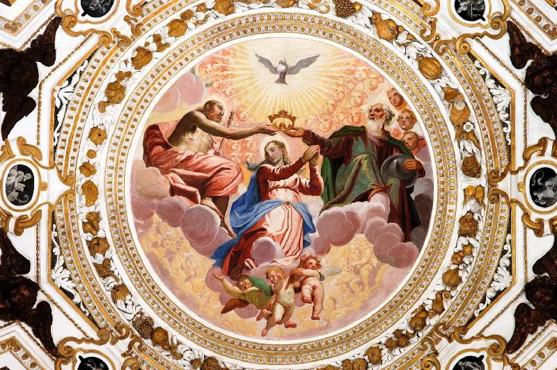  32-Gandino A. primo quarto sec. XVII, Incoronazione della Madonna-attribuito-beweb 