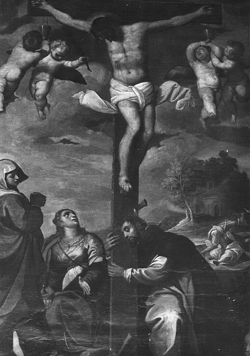 52-crocifissione di Cristo con la Madonna e santi  