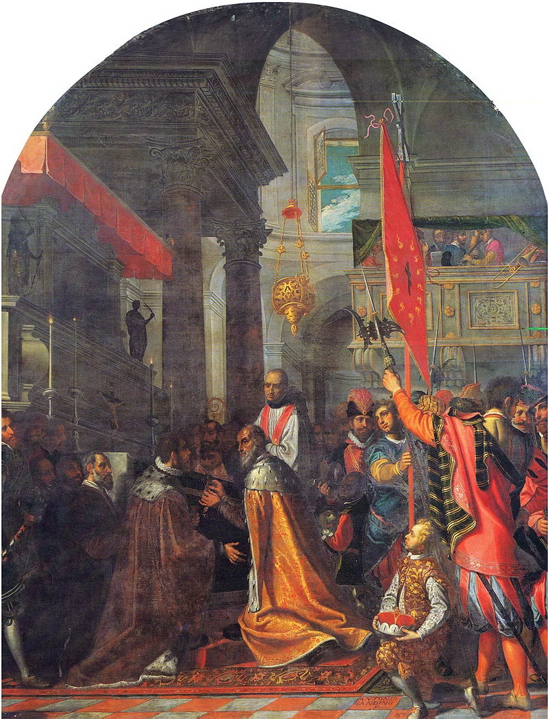   9-Donazione di Namo di Baviera (Antonio Gandino, Duomo vecchio, Brescia)