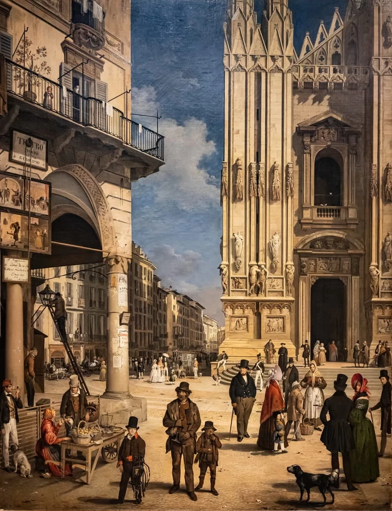 Galleria delle opere di Angelo Inganni