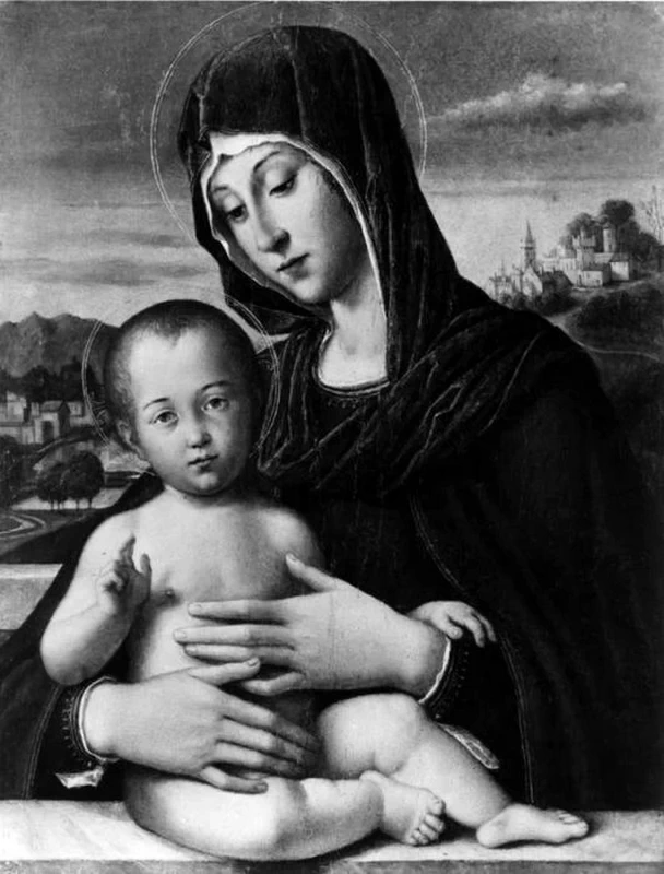 Bartolomeo Montagna 24 Madonna col Bambino Praga, Narodni Galerie v Praze