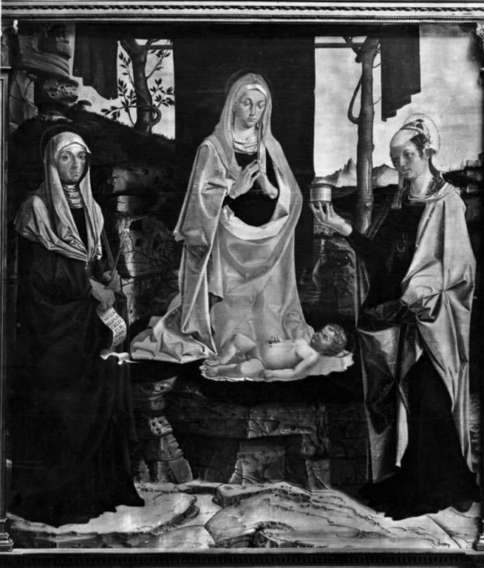 Bartolomeo Montagna 55 Madonna con Bambino in trono tra Santa Monica e Santa Maria Maddalena Vicenza, Pinacoteca Civica