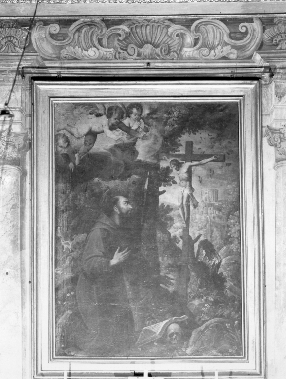 23-Muziano Girolamo da Brescia-San Francesco in preghiera-Chiesa di S. Cosma e Damiano-Roma