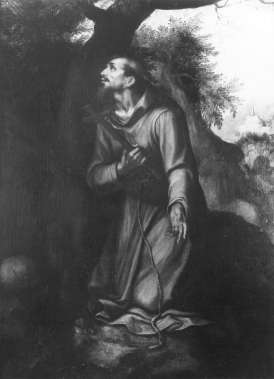 7-Muziano Girolamo da Brescia-San Francesco d'Assisi riceve le stimmate-Roma