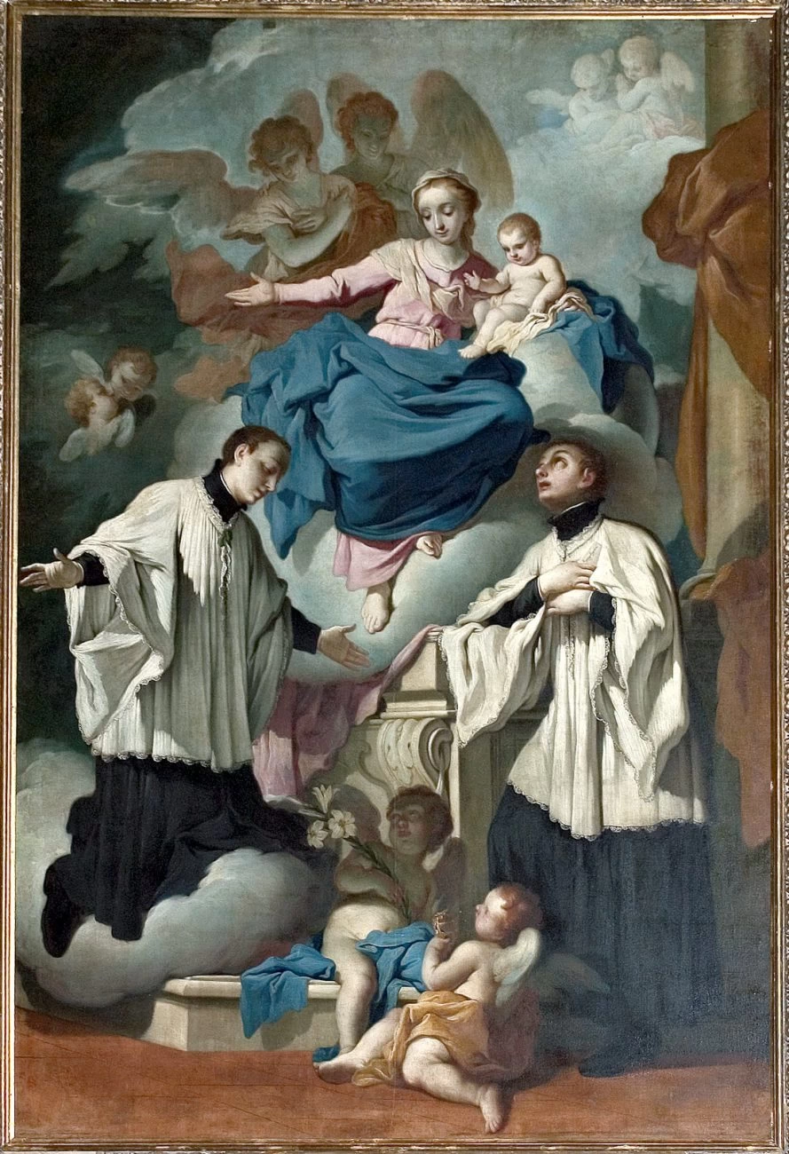 15-Madonna col Bambino, Santi Luigi Gonzaga e Stanislao Kostka