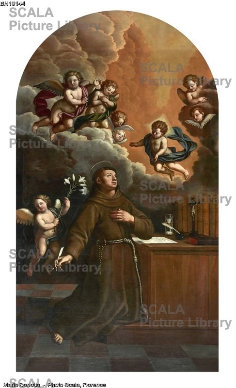 58-S. Antonio da Padova - olio su tela - Antonio Paglia - XVIII secolo - Nuvolera (Bs) chiesa parrocchiale di San Lorenzo-archivio Scala 