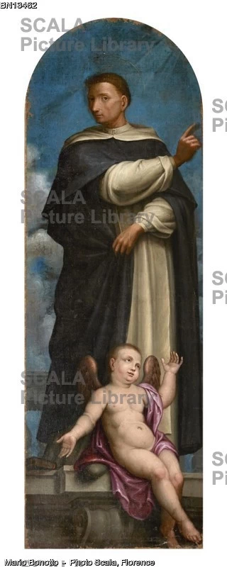 60-San Domenico - olio su tela - Antonio Paglia - XVIII secolo - Calvisano (Bs), chiesa di S. Maria della Rosa-archivio Scala 