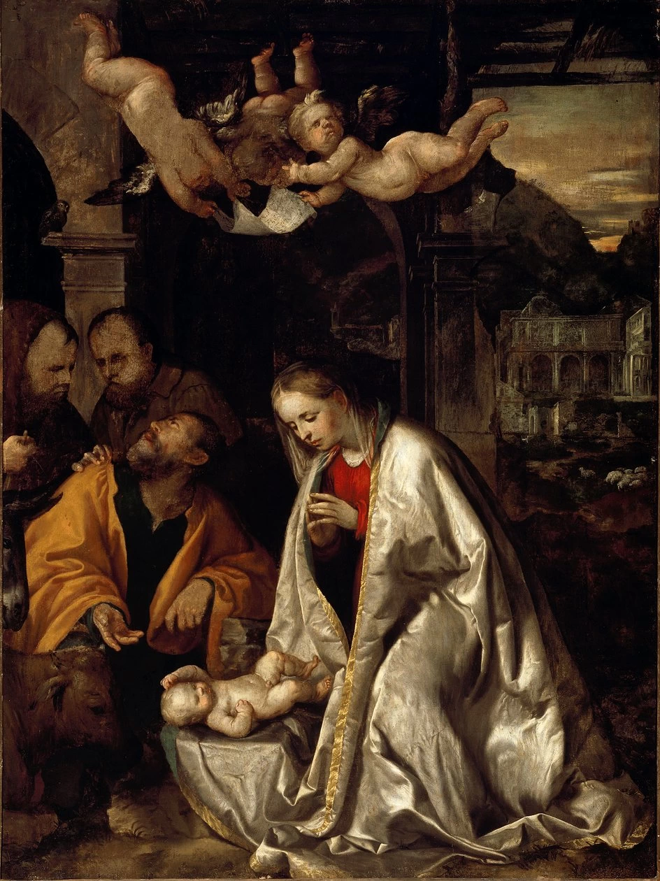 Il Romanino 426 Natività di Gesù Pinacoteca Tosio Martinengo, Brescia