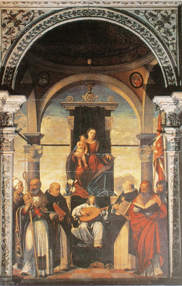 36-Madonna con il Bambino in trono e santi, Chiesa di San Nicolò, Treviso