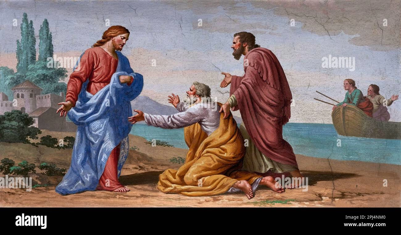 Giuseppe Teosa 10 Apparizione di Gesù sul lago di Tiberiade Chiesa parrocchiale SS. Pietro e Paol, Provaglio d' Iseo (Bs)