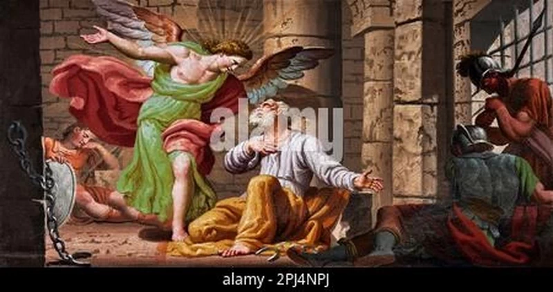 Giuseppe Teosa 89 S. Pietro in carcere viene liberato dall'angelo Chiesa parrocchiale SS. Pietro e Paol, Provaglio d' Iseo (Bs)