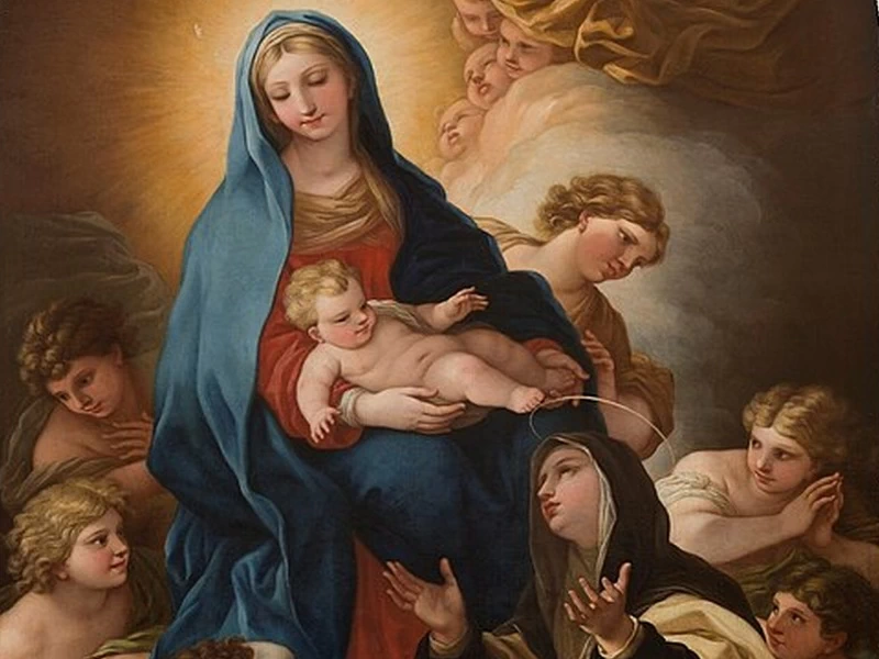 1709 Violante Beatrice Siries La Vergine Maria presenta il Bambino Gesù a Santa Maria Maddalena dei Pazzi