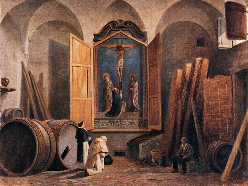 1824 Lorenzo Gelati Beato Angelico nel Refettorio di San Domenico