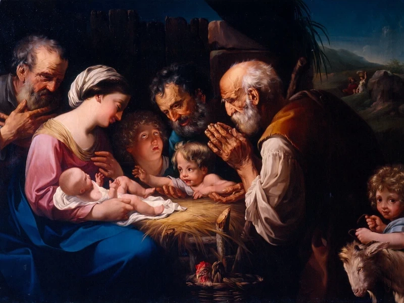 1761 Biagio Martini La natività di Gesù Galleria Nazionale di Parma