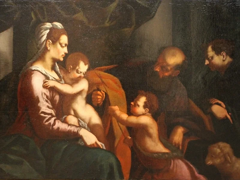 1633 Giovanni Battista Volpato Sacra Famiglia con san Giovannino e donatore Museo Civico, Bassano del Grappa, Vicenza