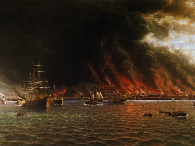 1849 William Alexander Coulter Evacuazione di San Francisco 1906