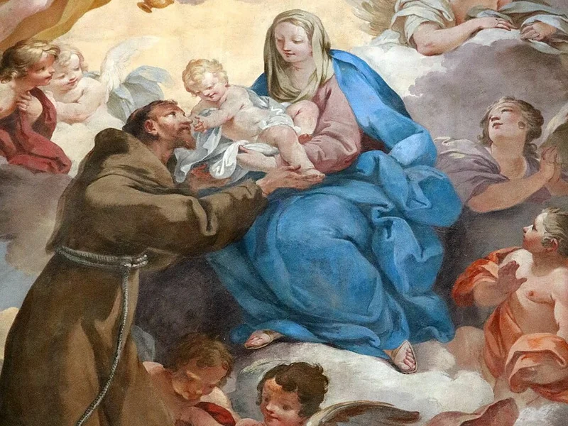 1694 Vincenzo Meucci La Vergine appare a San Francesco