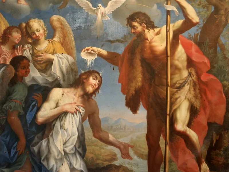 1692 Pietro Marchesini Battesimo di Cristo San Giovanni Battista al Tempio (Pistoia)