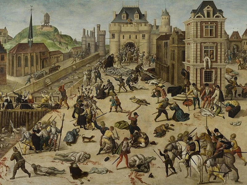 1790 François Dubois La masacre de San Bartolomé Il massacro di San Bartolomeo