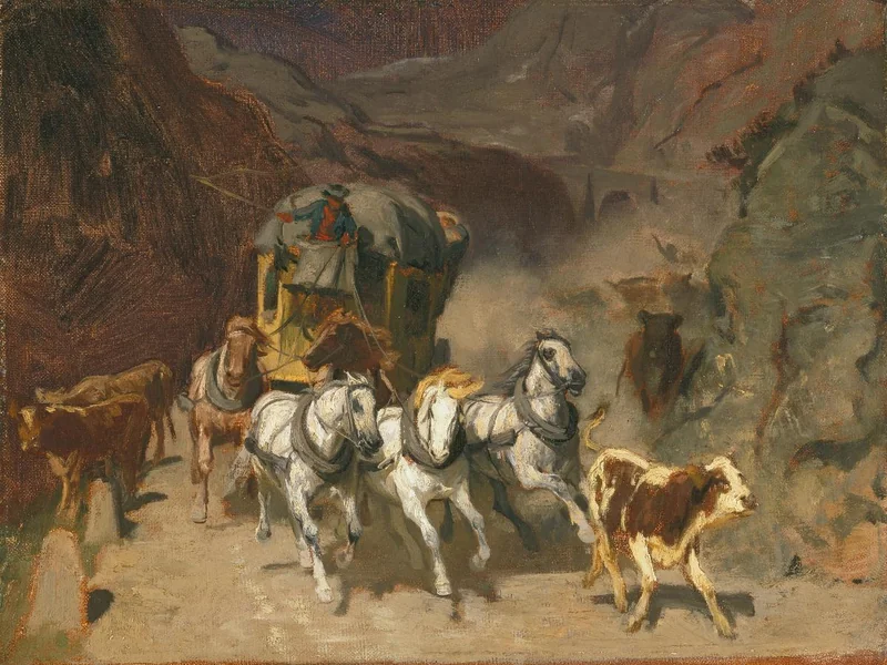 1828 Johann Rudolf Koller La posta del San Gottardo Kunsthaus Zürich