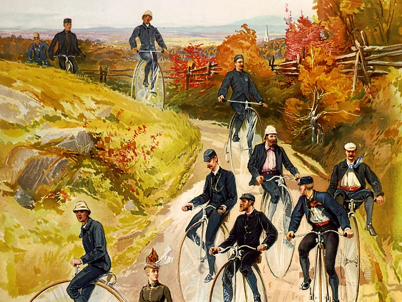 1842 Henry Sandham Andare in bicicletta