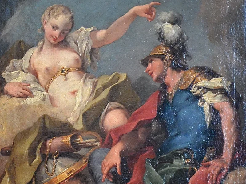 1687 Giovanni Battista Pittoni Venere e Marte Museo del Louvre, Parigi