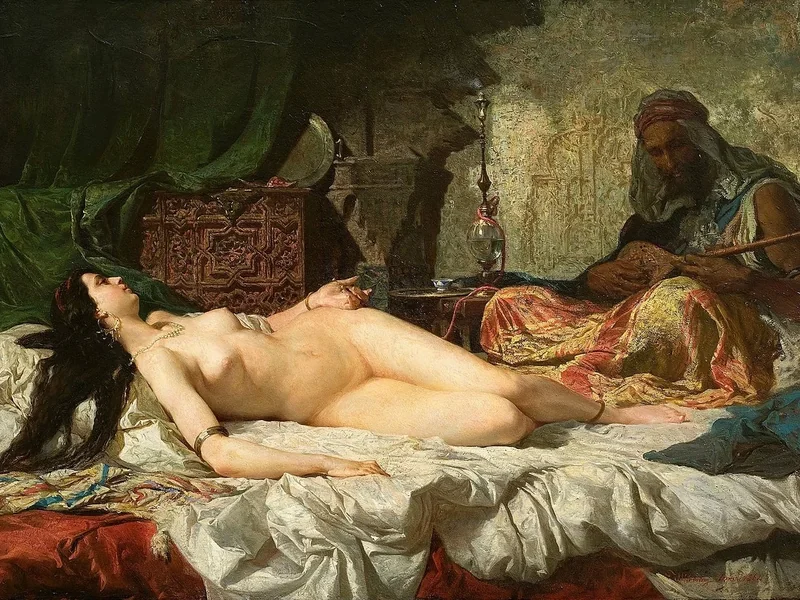 1838 Marià Fortuny i Marsal Odalisca Museu Nacional d'Art de Catalunya, Barcellona