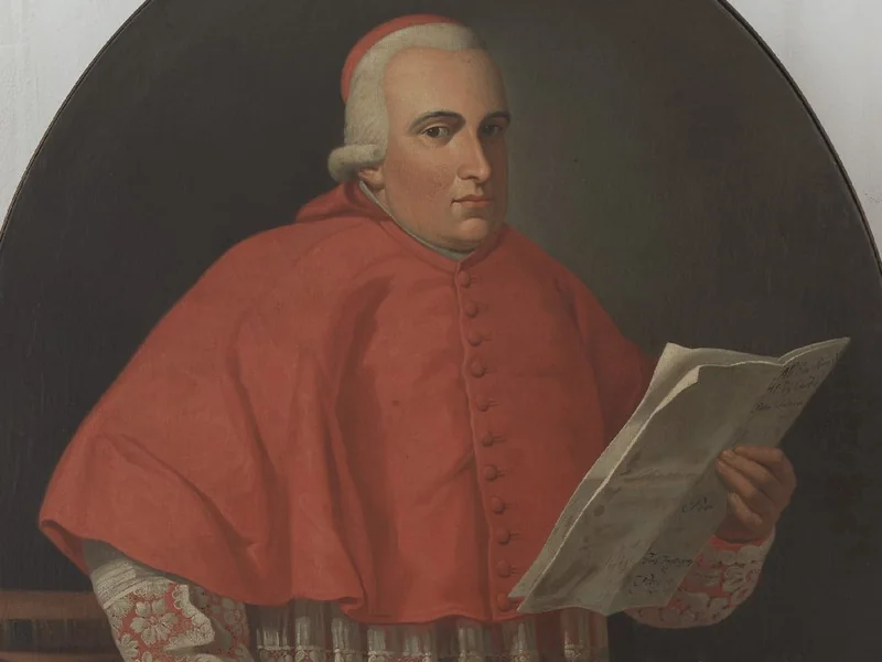 1771 Giuseppe Fantaguzzi Ritratto del cardinale Pietro Maria Soresina Vidoni Collegio S. Carlo, Modena