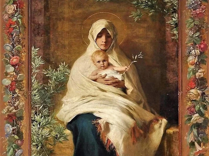 1832 Nicolò Barabino Madonna dell'ulivo. Quasi Oliva speciosa in campis Chiesa di Santa Maria della Cella, Genova