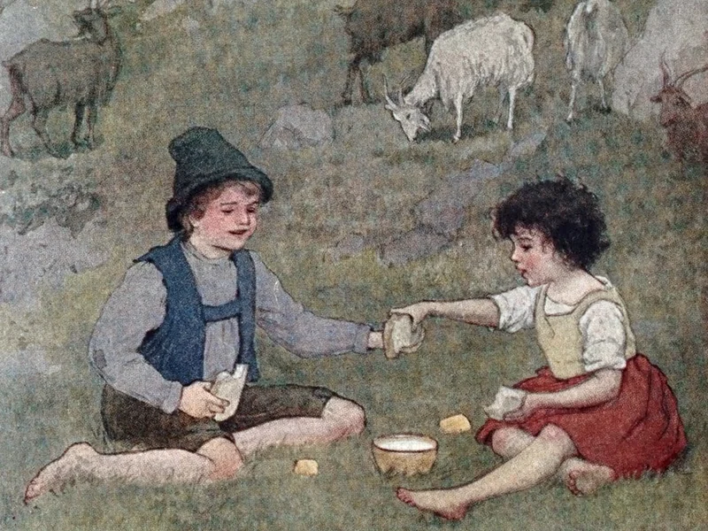 1860 Maria Louise Kirk Gli porse anche l'intera fetta di formaggio