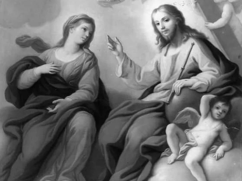 1714 Giovanni Sarnelli Cristo con la Madonna e angeli Faicchio (BN)