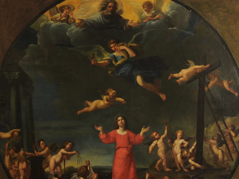 1824 Giorgio Mignaty Gesù Bambino con simboli della Passione Palazzo Arcivescovile, Pisa