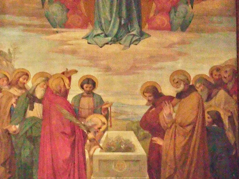 1810 Eduard von Steinle Assunzione di Maria in Cielo, affresco dell'altare maggiore