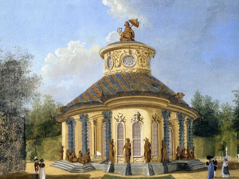 1765 Johann Friedrich Nagel Casa da tè cinese a Sanssouci, circa 1790