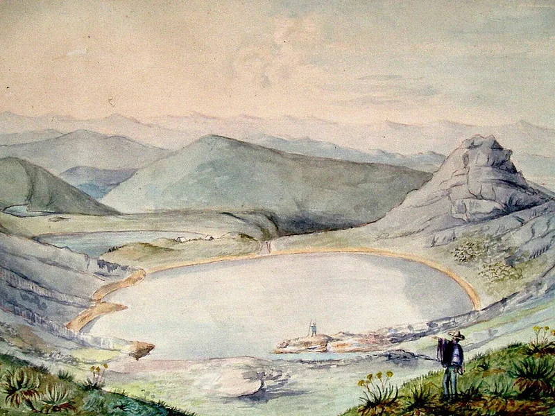 1820 Manuel María Paz Le Lagunas de Siecha, nel Parco Nazionale Naturale di Chingaza