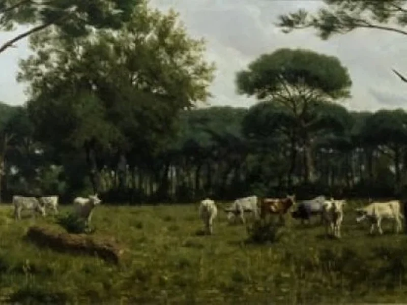 1835 Giuseppe Benassai Una pineta a San Rossore, 1885 Galleria nazionale d'arte moderna e contemporanea Roma