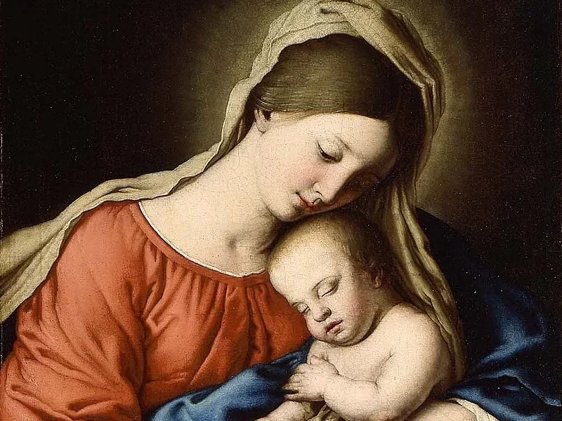 1609 Il Sassoferrato Madonna col Bambino dormiente Museum of Fine Arts Boston