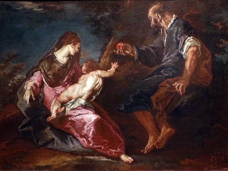 1690 Giuseppe Bazzani Madonna col Bambino Mantova Museo Diocesano