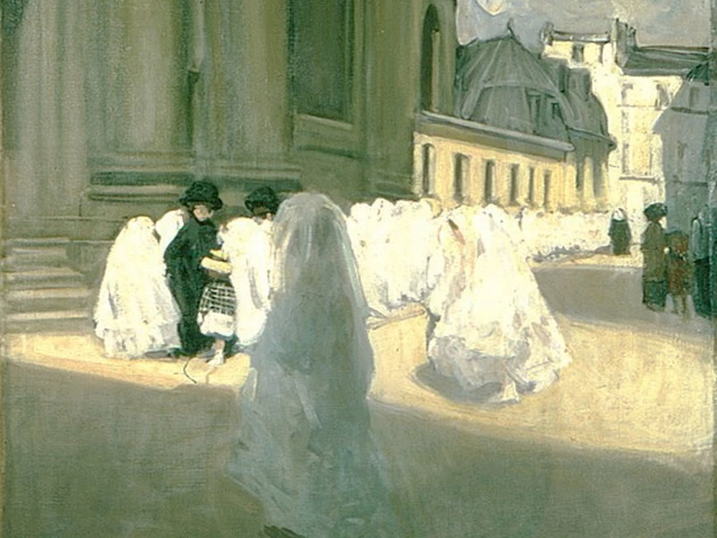 1870 Martha Stettler Prima comunione a San Sulpice