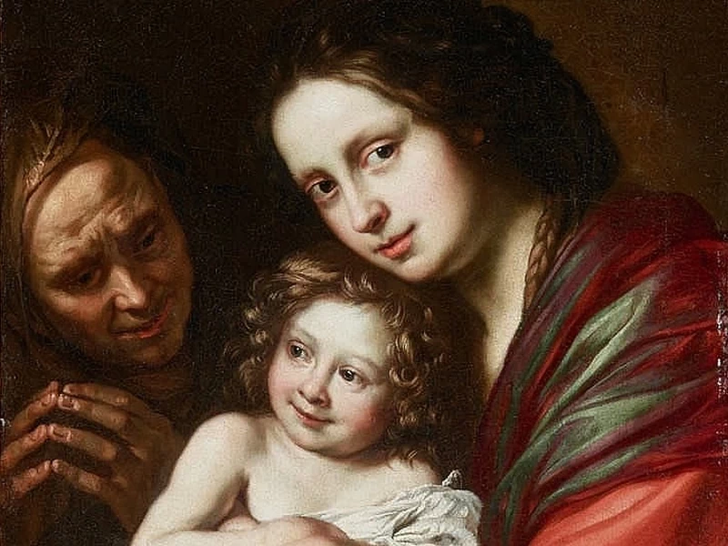 1597 Justus Sustermans Madonna con Bambino e sant'Anna
