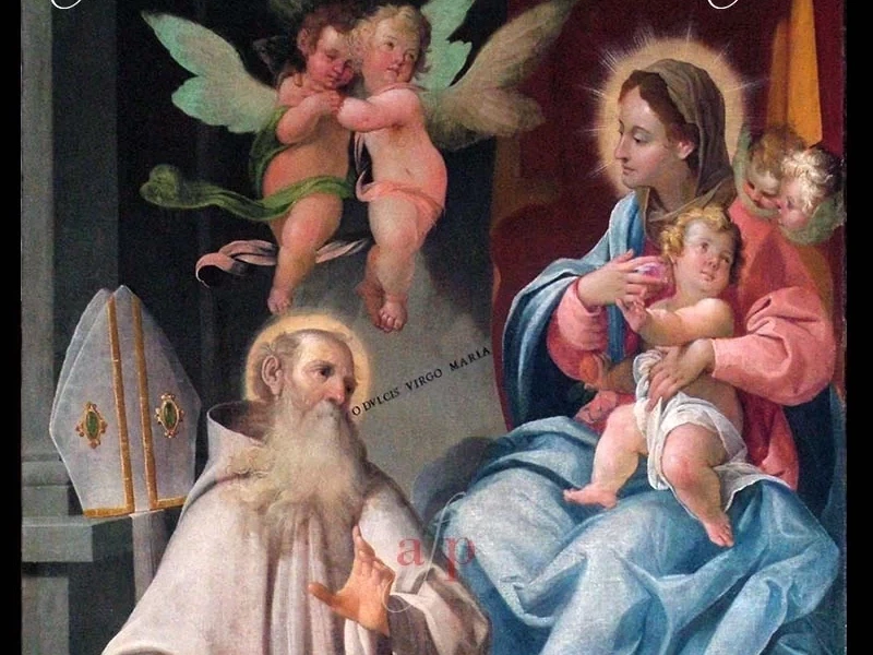 1606 Ottavio Amigoni Madonna col Bambino e san Bernardo Abate